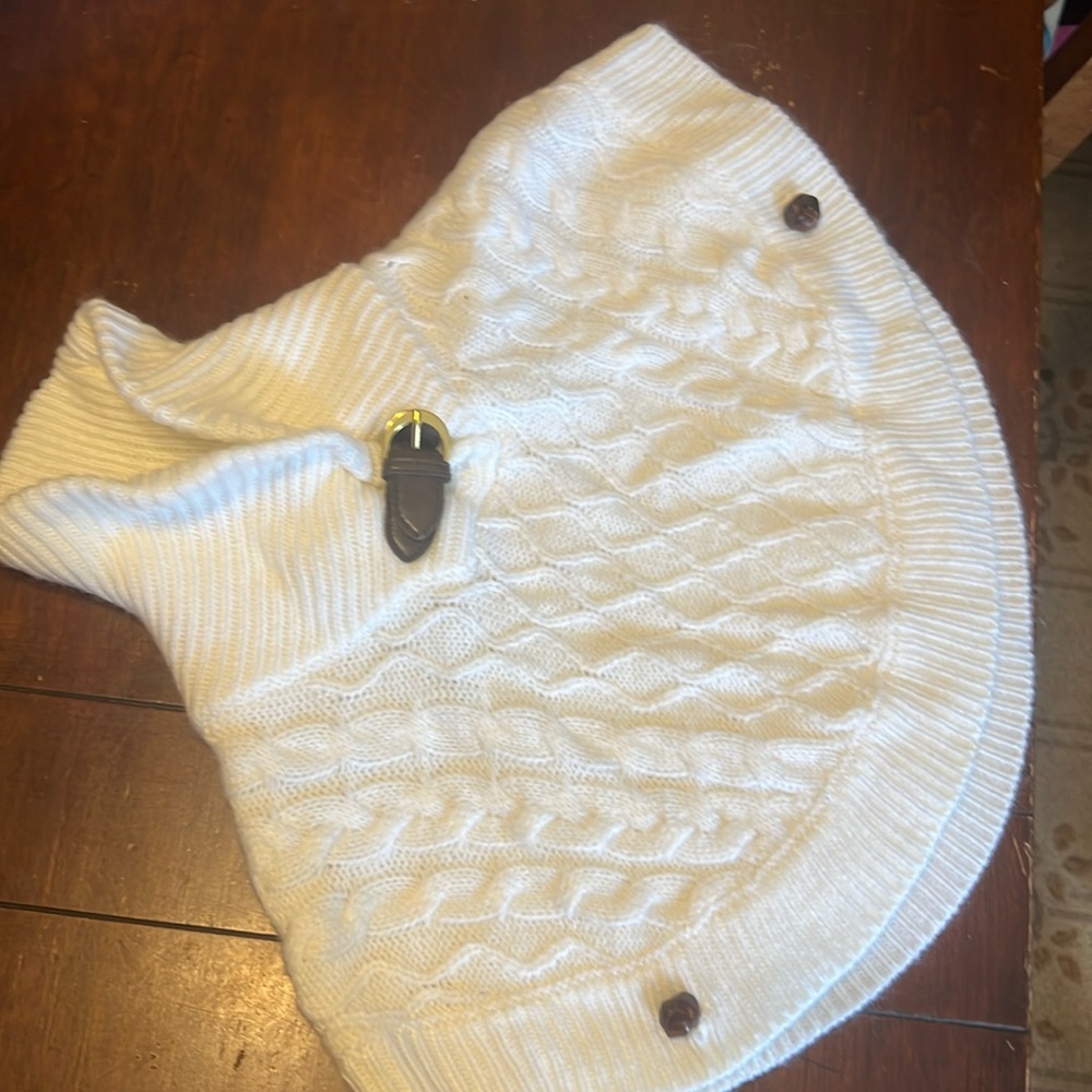 Adorable Janie and Jack baby sweater cape, worn maybe twice. Perfect condition